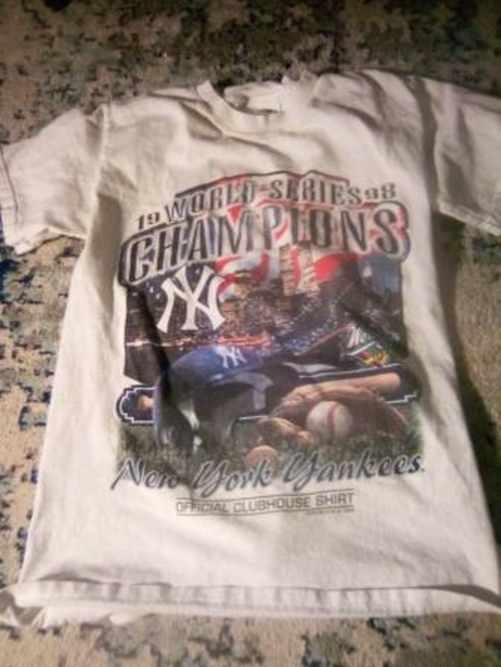 White 'World Series Champions' Kids T‑Shirt
